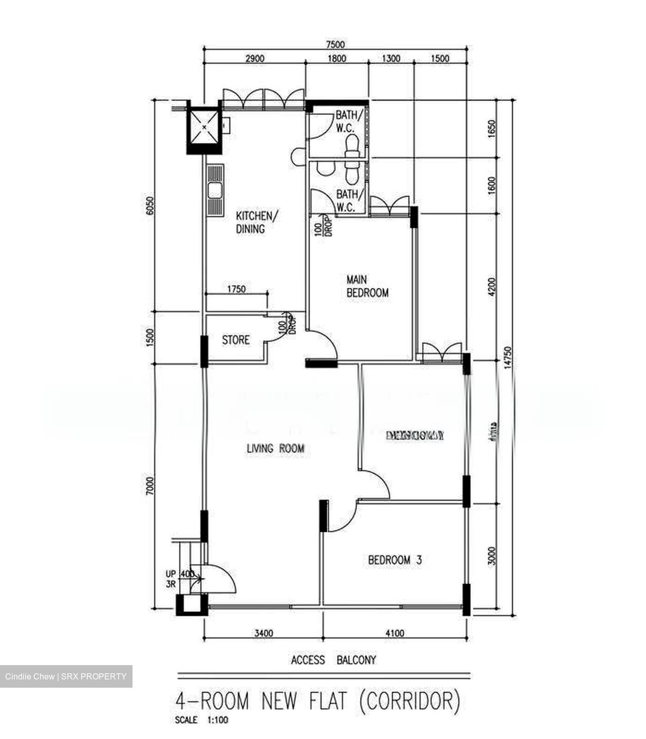 Blk 225 Boundary Ville (Serangoon), HDB 4 Rooms #628451821
